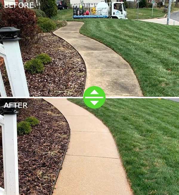 Concrete Sidewalk Pressure Cleaning South Carolina